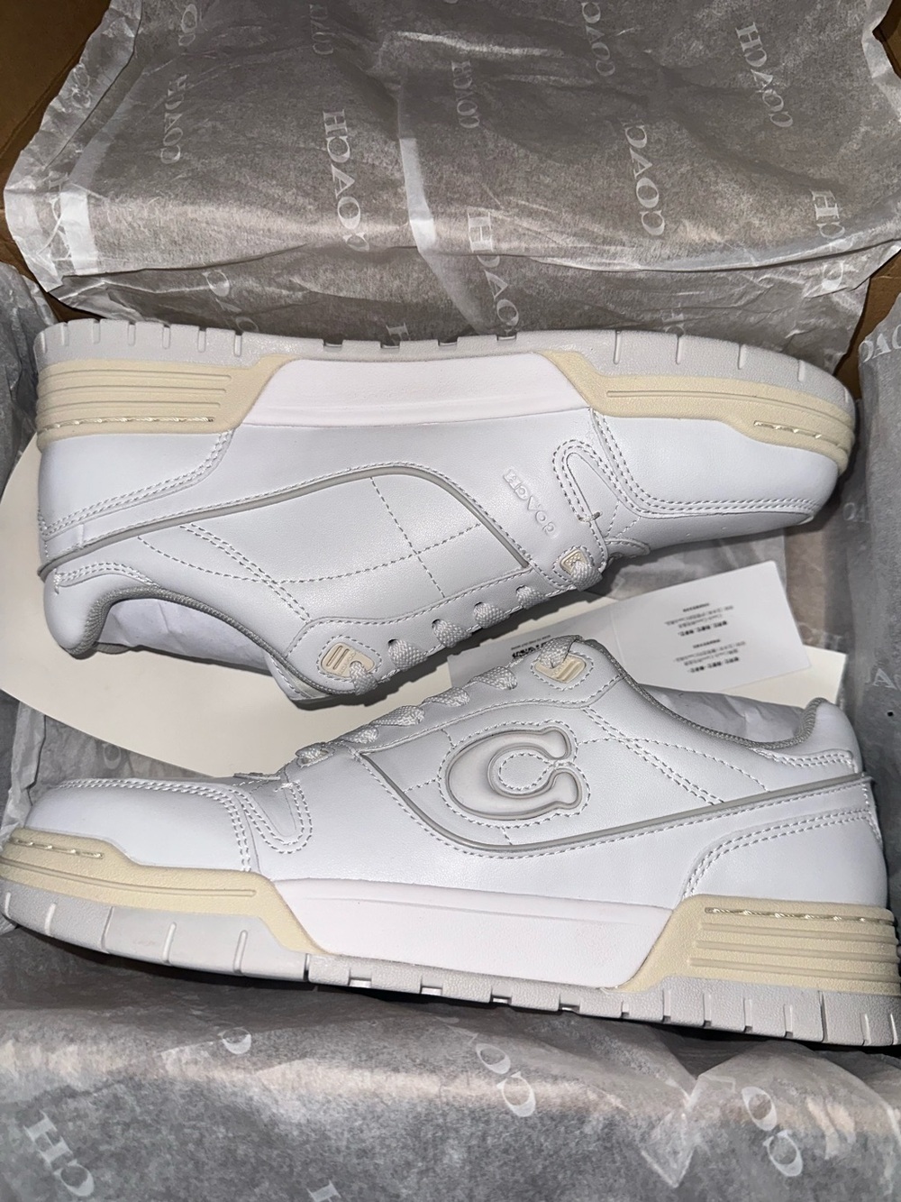 Coach Women’s Soho Sneakers with Cream Accents 👟